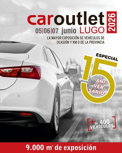 Cartel do car outlet lugo 2026